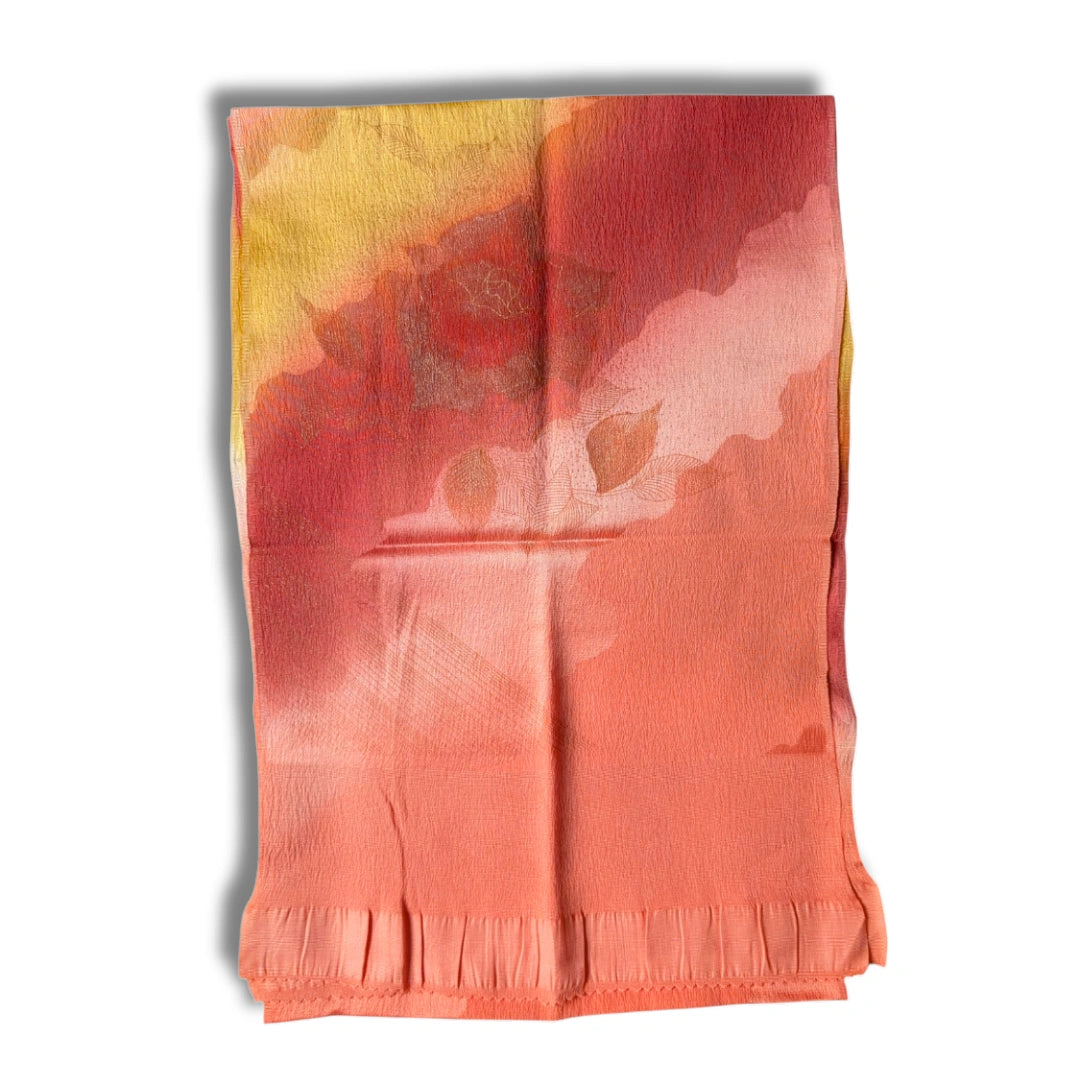 Obiage aus Seide Fabrverlauf florale Muster