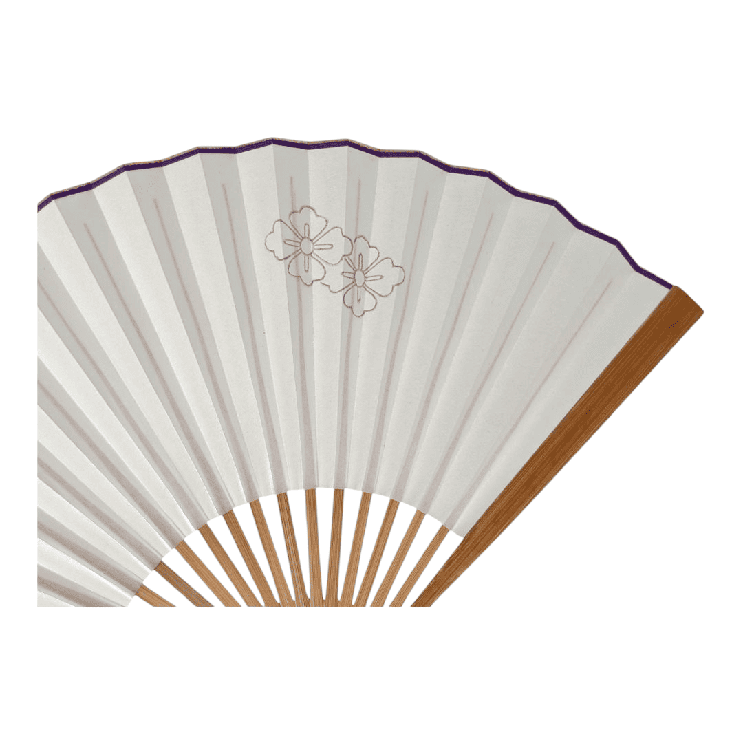 Vintage japanischer Sensu Handfächer Sakura