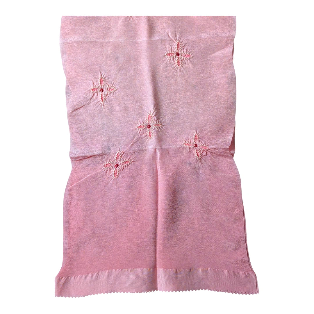 Obiage aus Seide Rosé Shibori