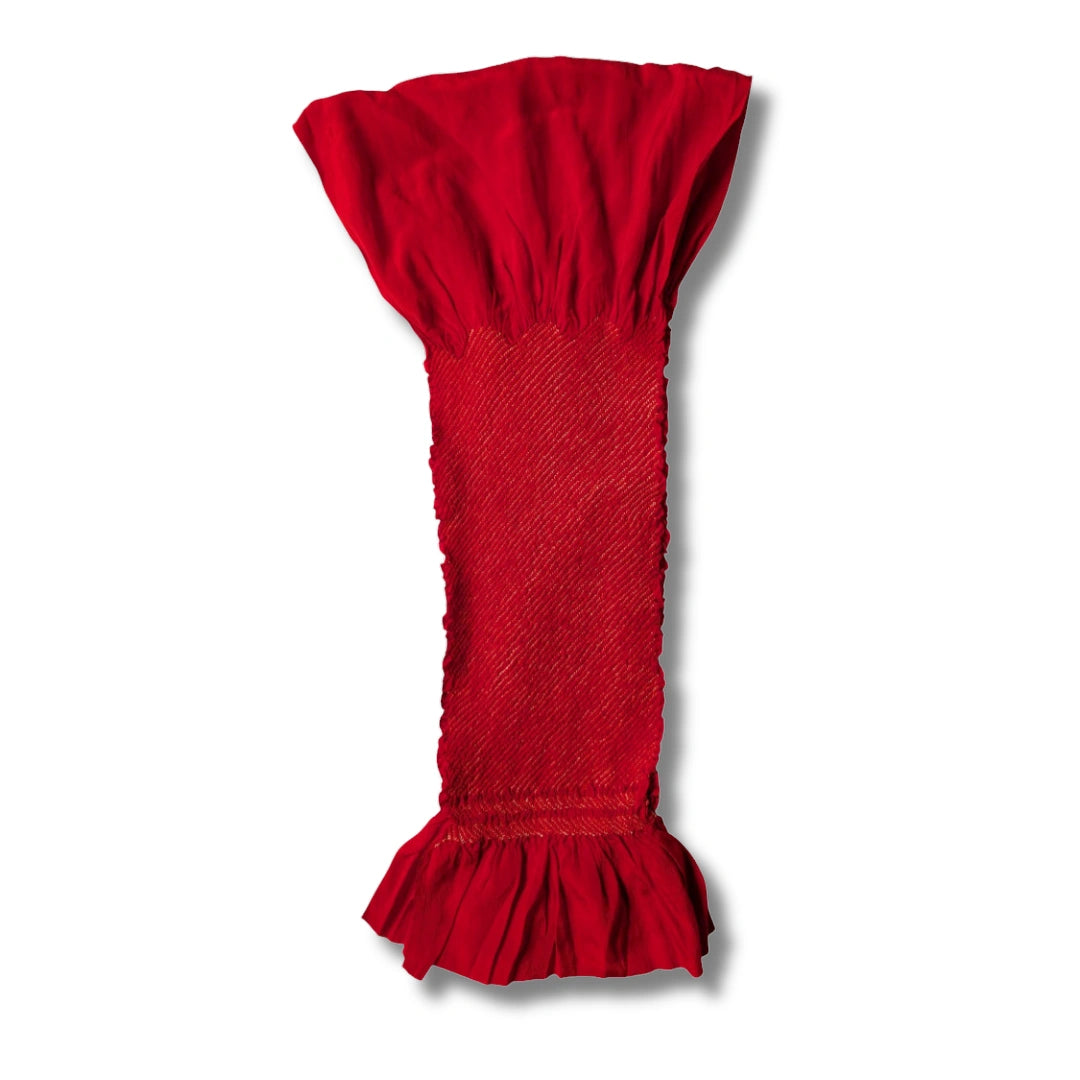 Vintage Obiage Shibori Rot