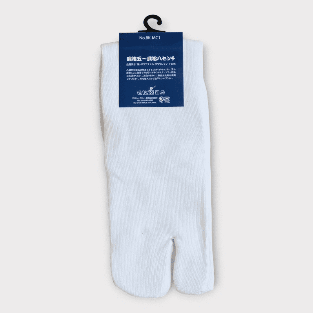 japanische Tabi Socken lang Zehensocken weiß #farbe_