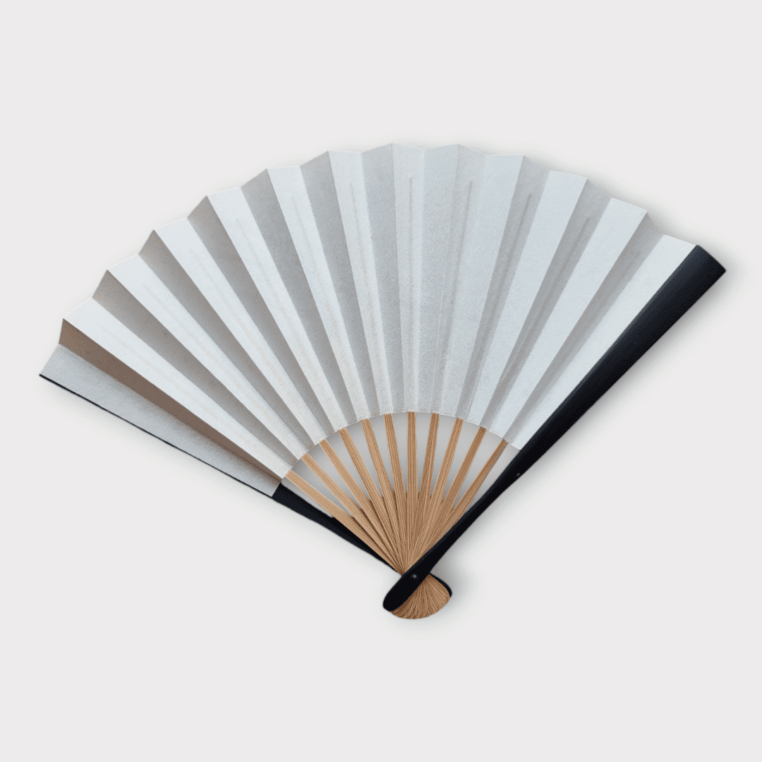Vintage Sensu japanischer Handfächer Viel Glück