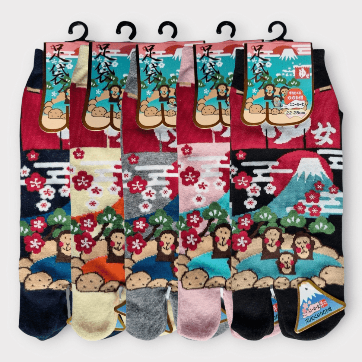 Kurze Tabi Socken Zehensocken Japanmakaken 36-39
