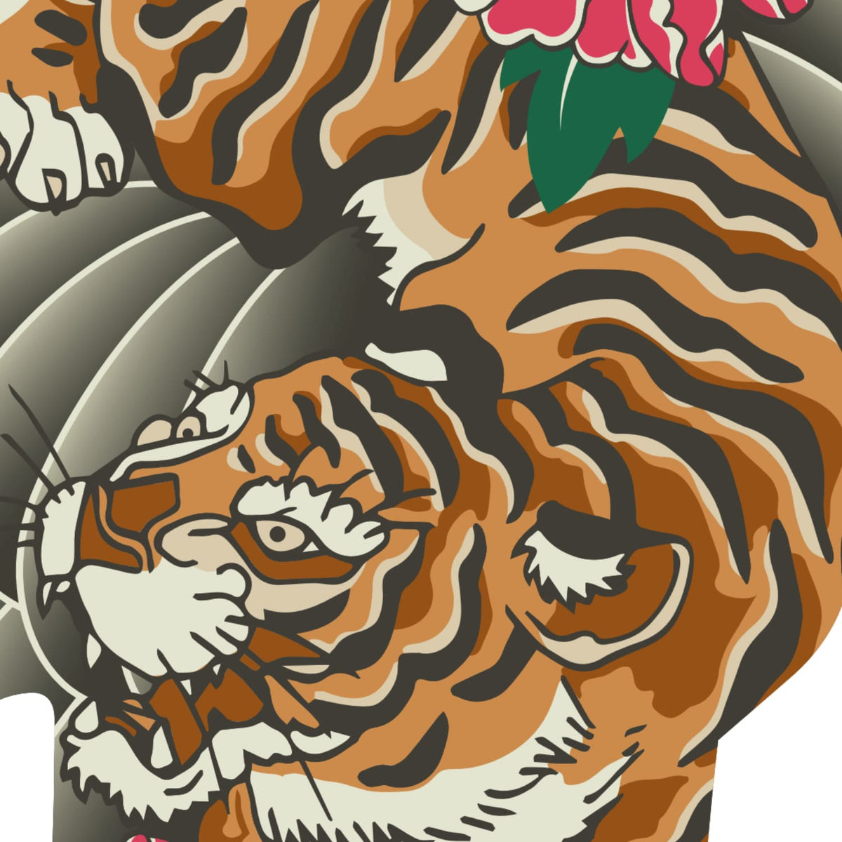 Koinobori Tattoo Tiger Detail #farbe_Tattoo Tiger