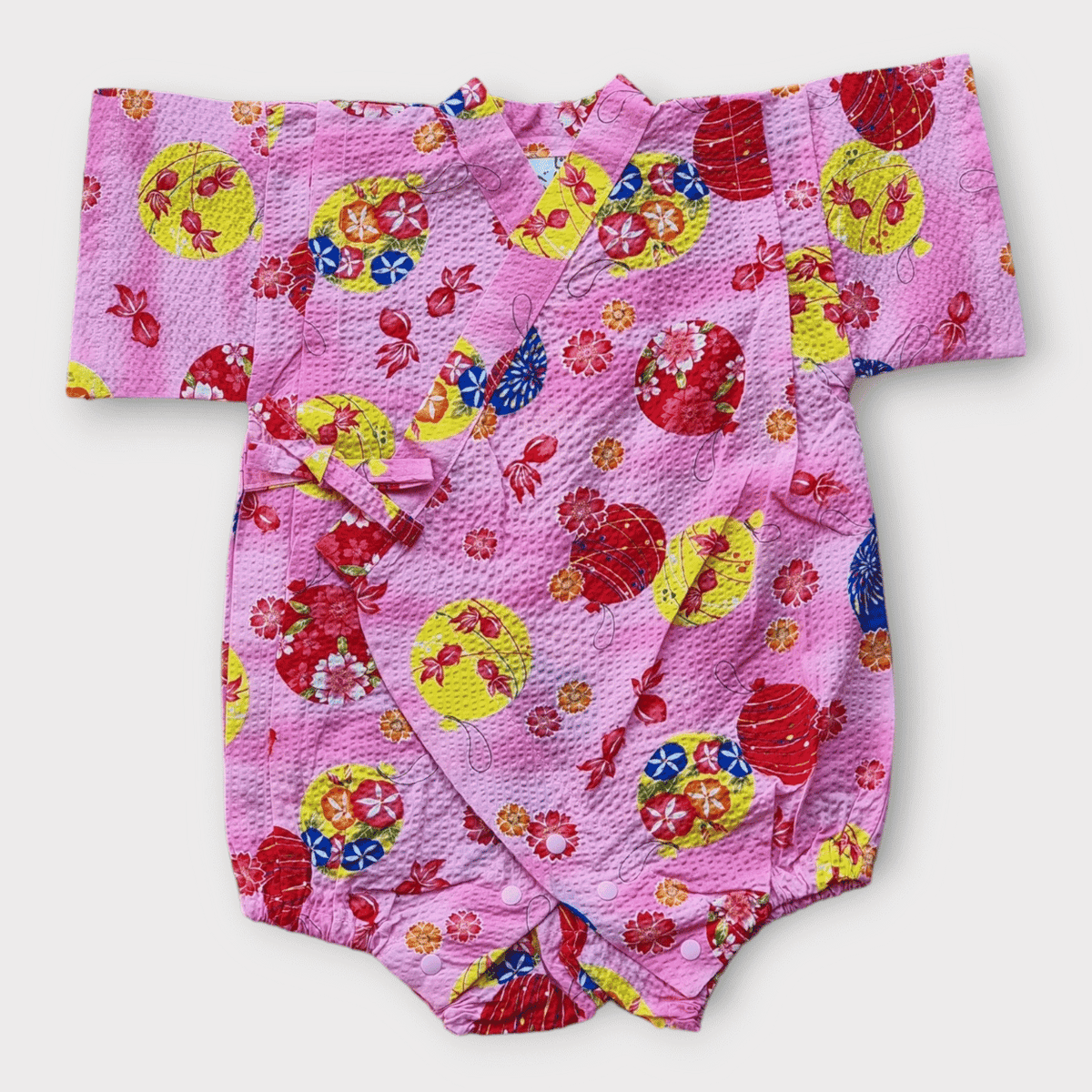 Baby Kimono Babystrampler Yoyo und Goldfische Gr. 68-80
