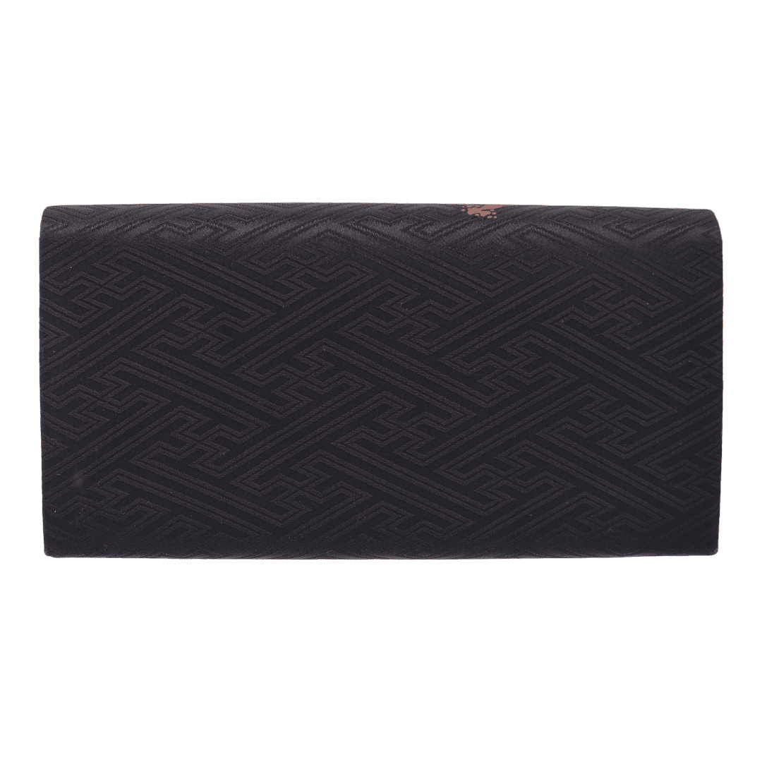 japanische Vintage Handtasche Clutch schwarz Sensu