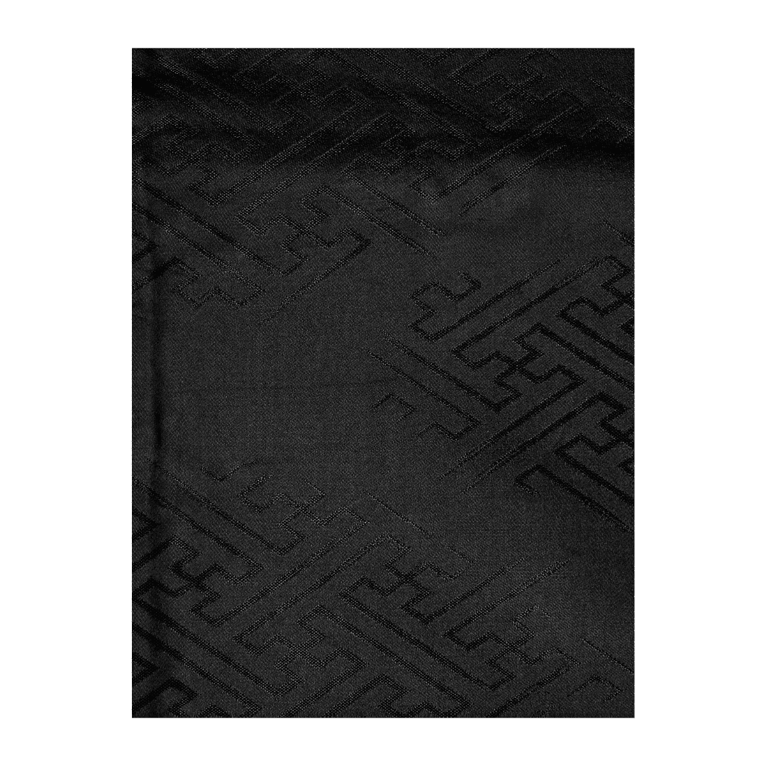 Vintage Hiraki shitate Nagoya Obi Schwarz Sayagata ungetragen