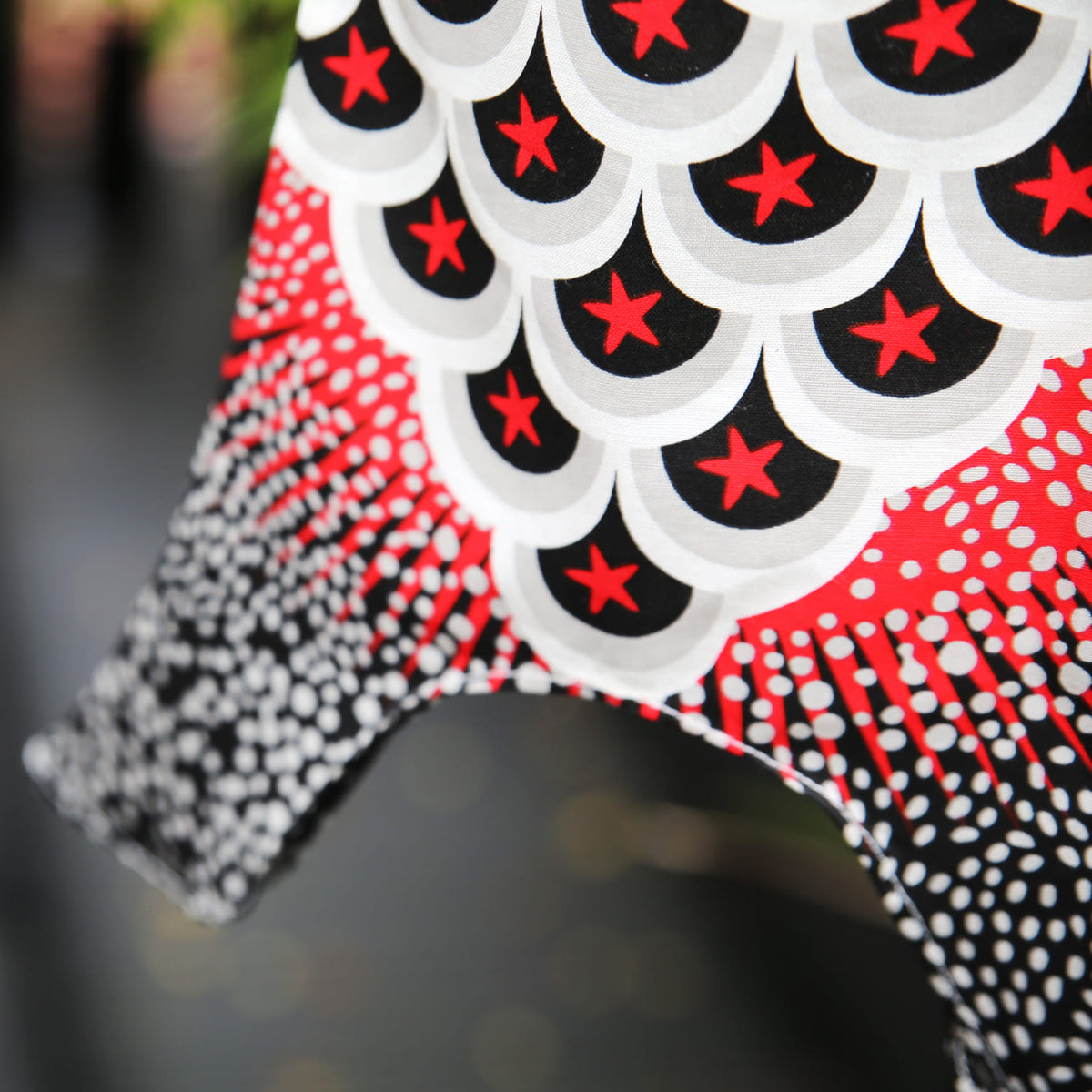 Koinobori Schwarz Sterne Größe S #farbe_Schwarz