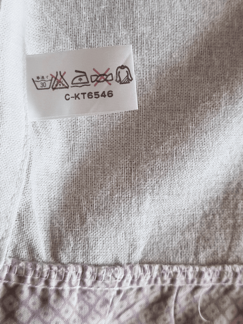 Vintage Susoyoke Wickelrock lila Kanoko