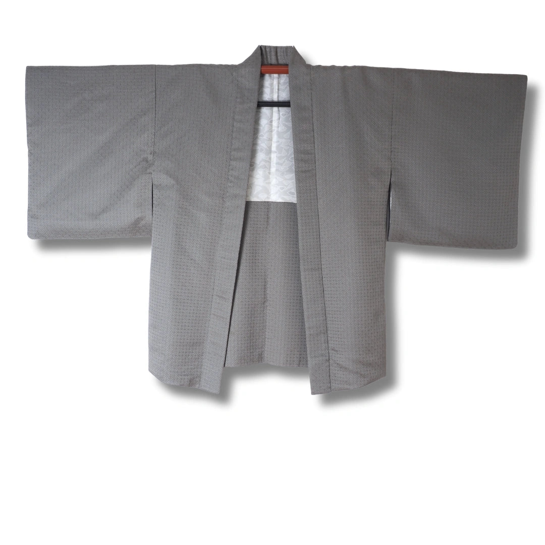 Vintage Damen Haori Grau inkl. Haori Himo