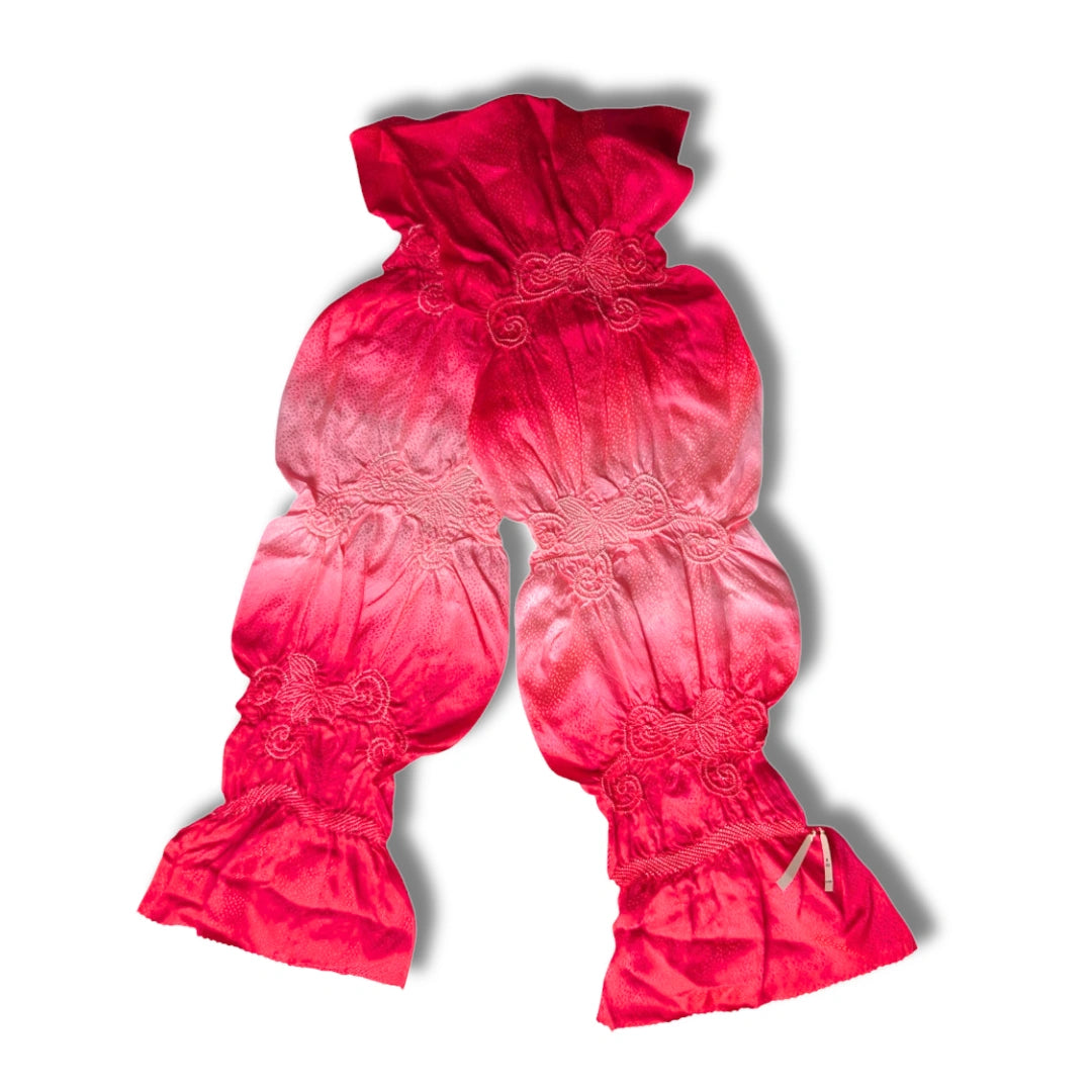 Obiage aus Seide Pink Shibori ungetragen