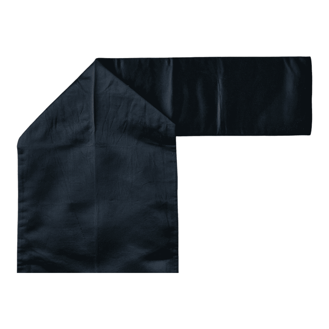 Vintage Matsuba shitate Nagoya Obi Schwarz Bergmuster
