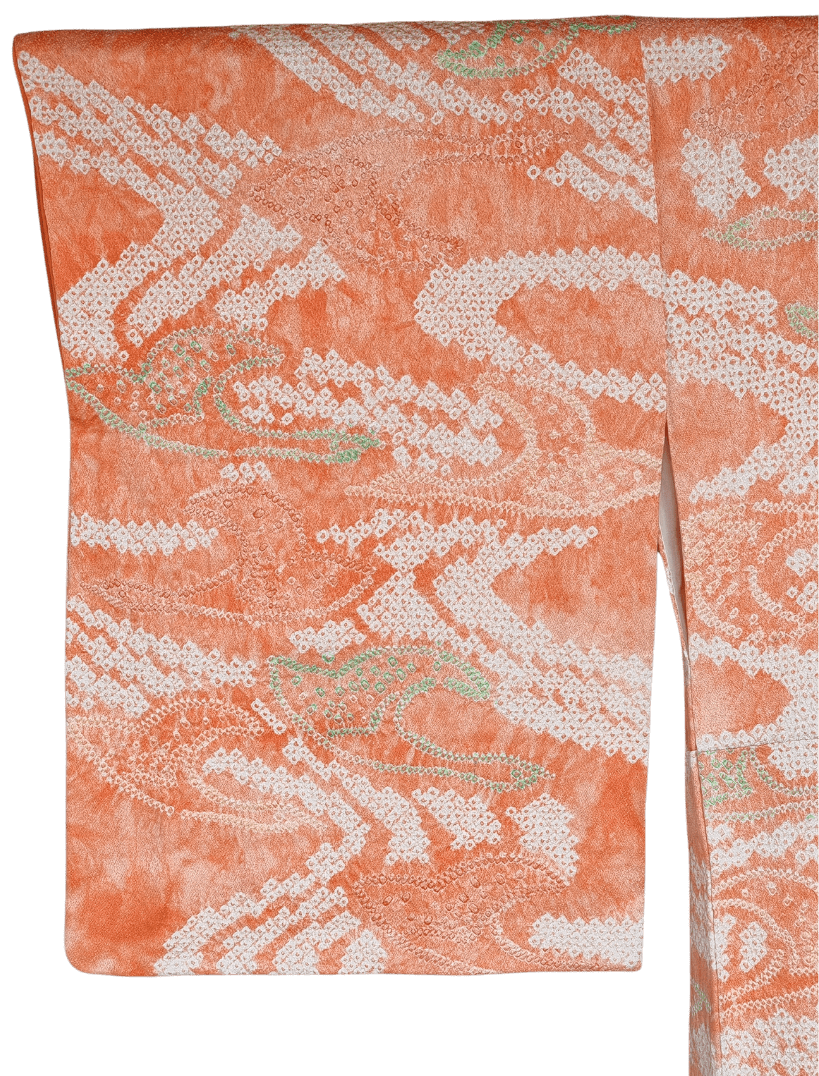 Vintage Komon Kimono Damen Shibori
