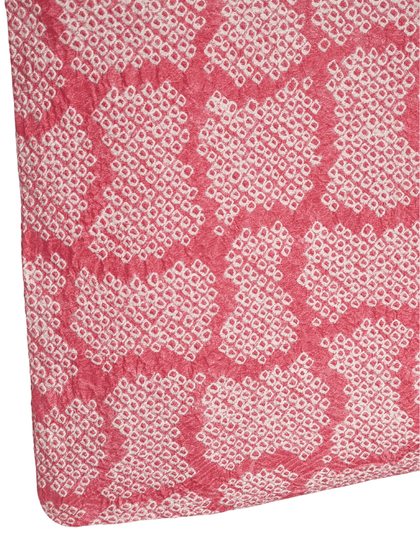 Vintage Haori Damen Shibori rosa Fundo-Tsunagi