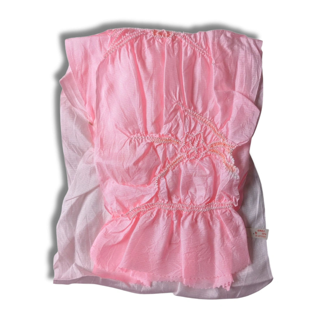 Obiage aus Seide Fabrverlauf mit Shibori ungetragen