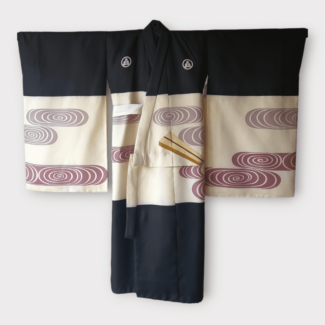 Vintage Furisode Kimono Kinder Kraniche 110, 116 und 122