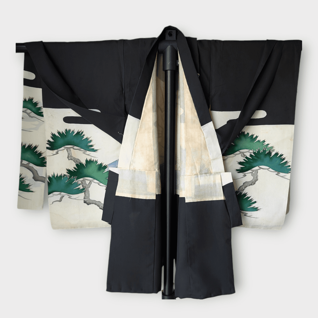 Vintage Furisode Kimono Kinder Shachihoko Gr. 92 - 116