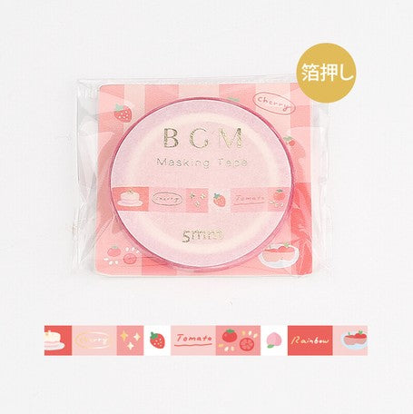 BGM Washi Tape in rot mit Essen #farbe_Farbe Rot