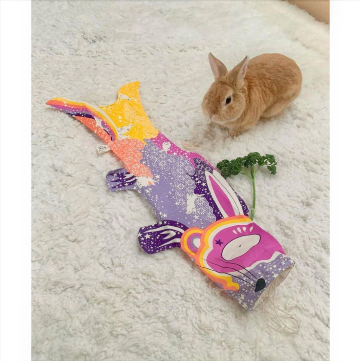 Koinobori Größe S Galaxy Hase mit leuchtender Tinte #farbe_Galaxy