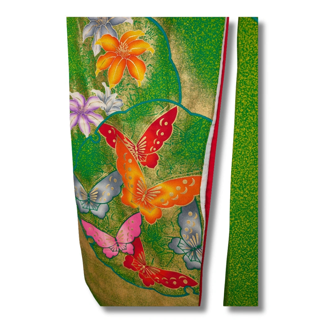 Vintage Kakeshita – Hochzeits-Unterkimono in grün