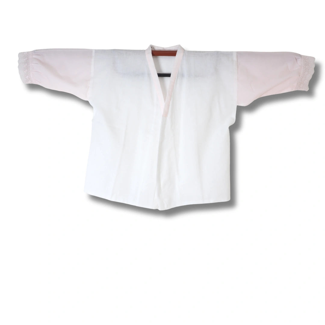 Damen Hada-Juban weiß-rosa