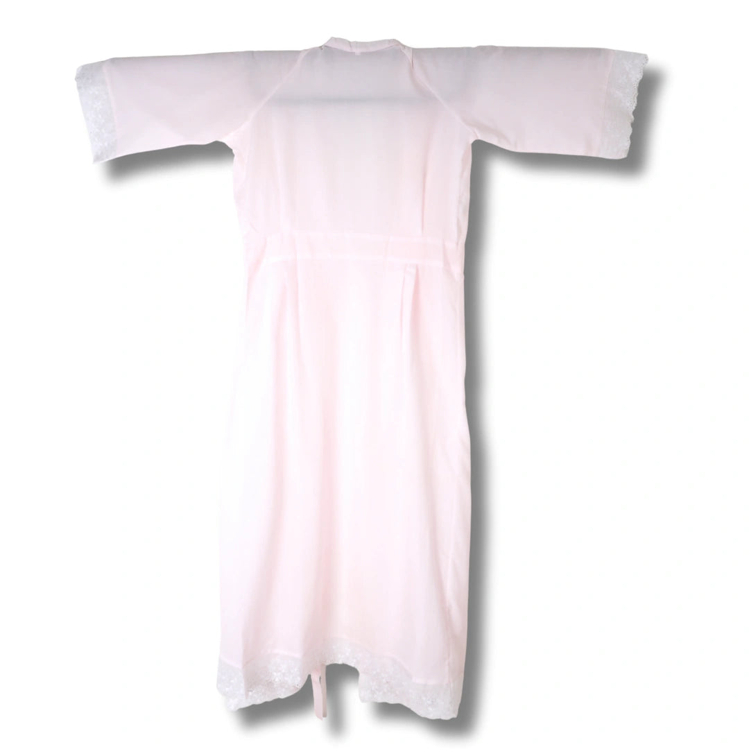Surippu Unterkleid rosa mit Gazefutter & Spitze Gr. L