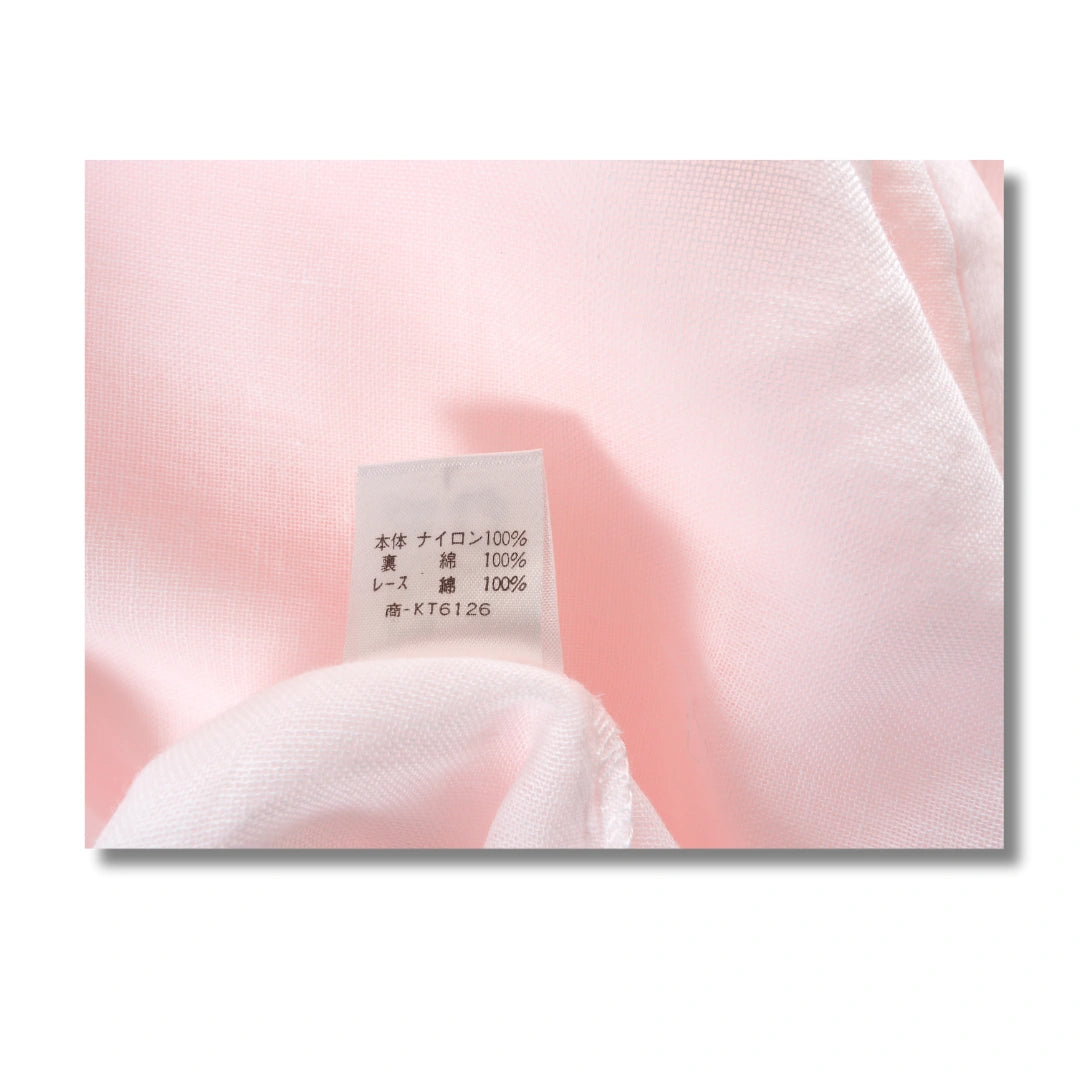 Surippu Unterkleid rosa mit Gazefutter & Spitze Gr. L