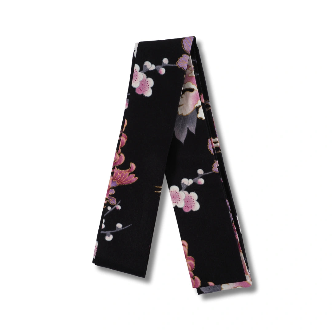 Plus Size Damen Yukata Pfingstrosen und Kranich