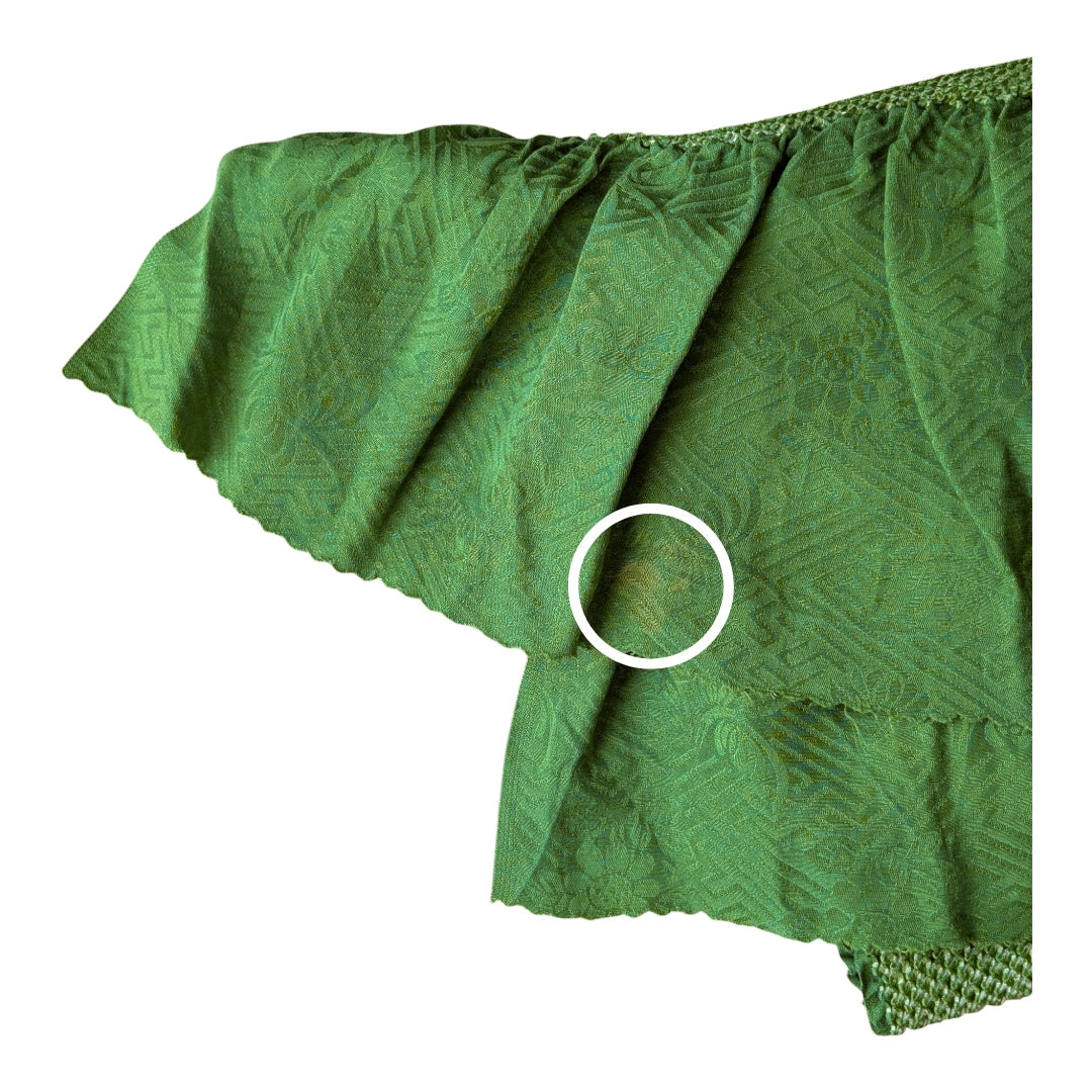Obiage aus Seide Shibori in Grün