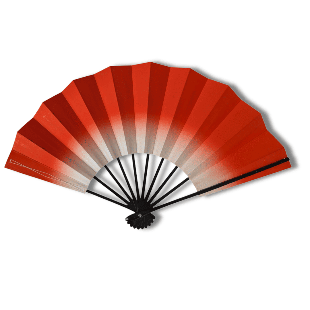 Vintage Mai-Ougi japanischer Handfächer Tanzfächer Rot
