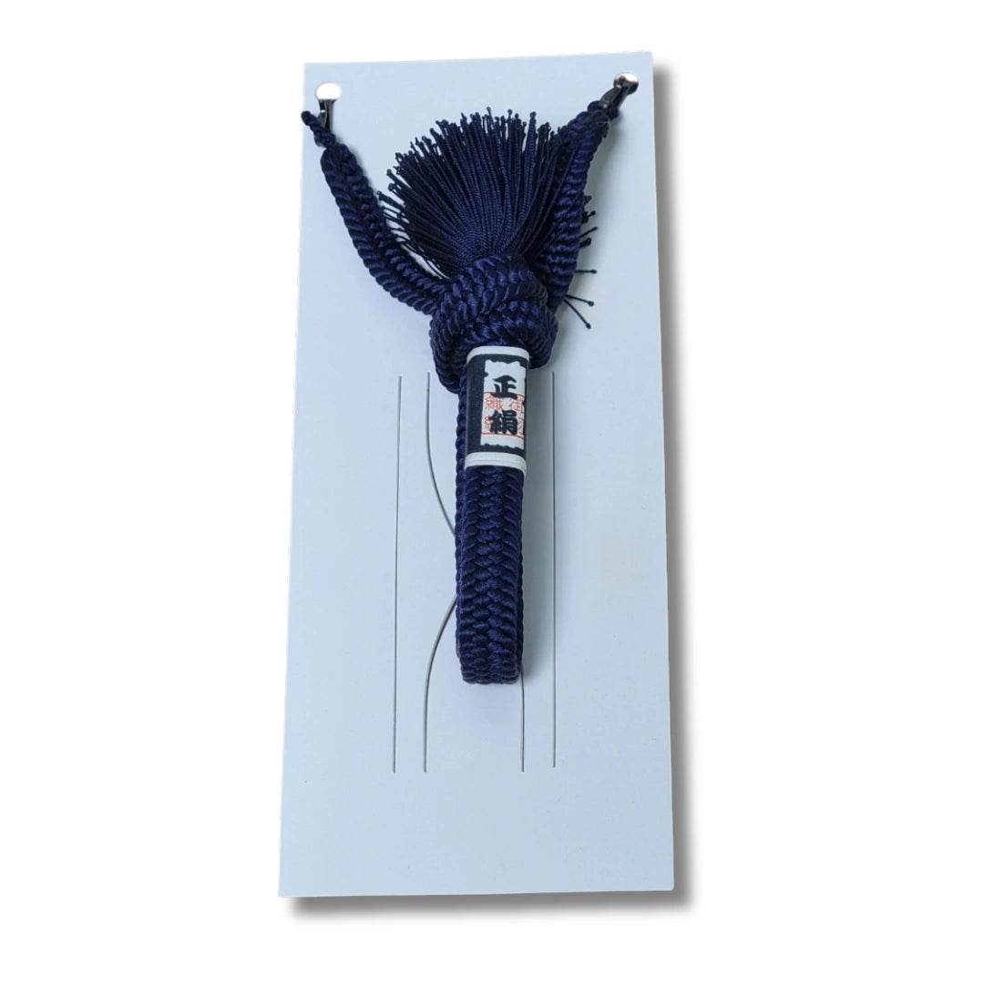 Haori Himo für Herren Blau ungetragen