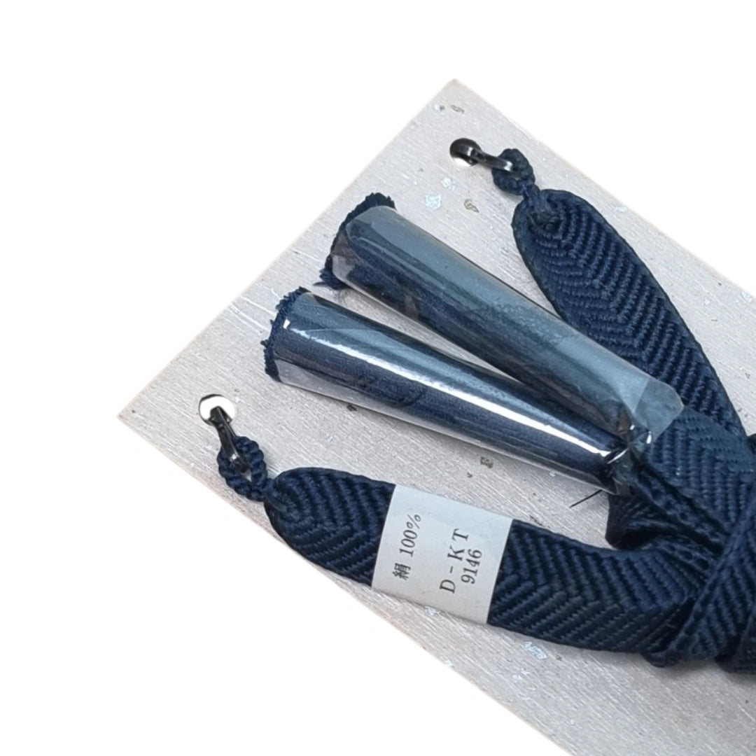 Haori Himo für Herren in Blau ungetragen
