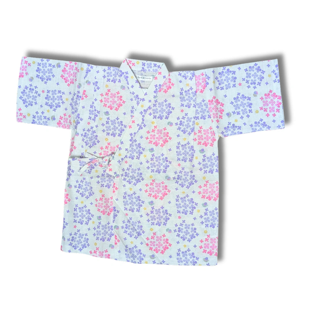 Jinbei Kinder Hortensien rosa Gr. 128 - 134