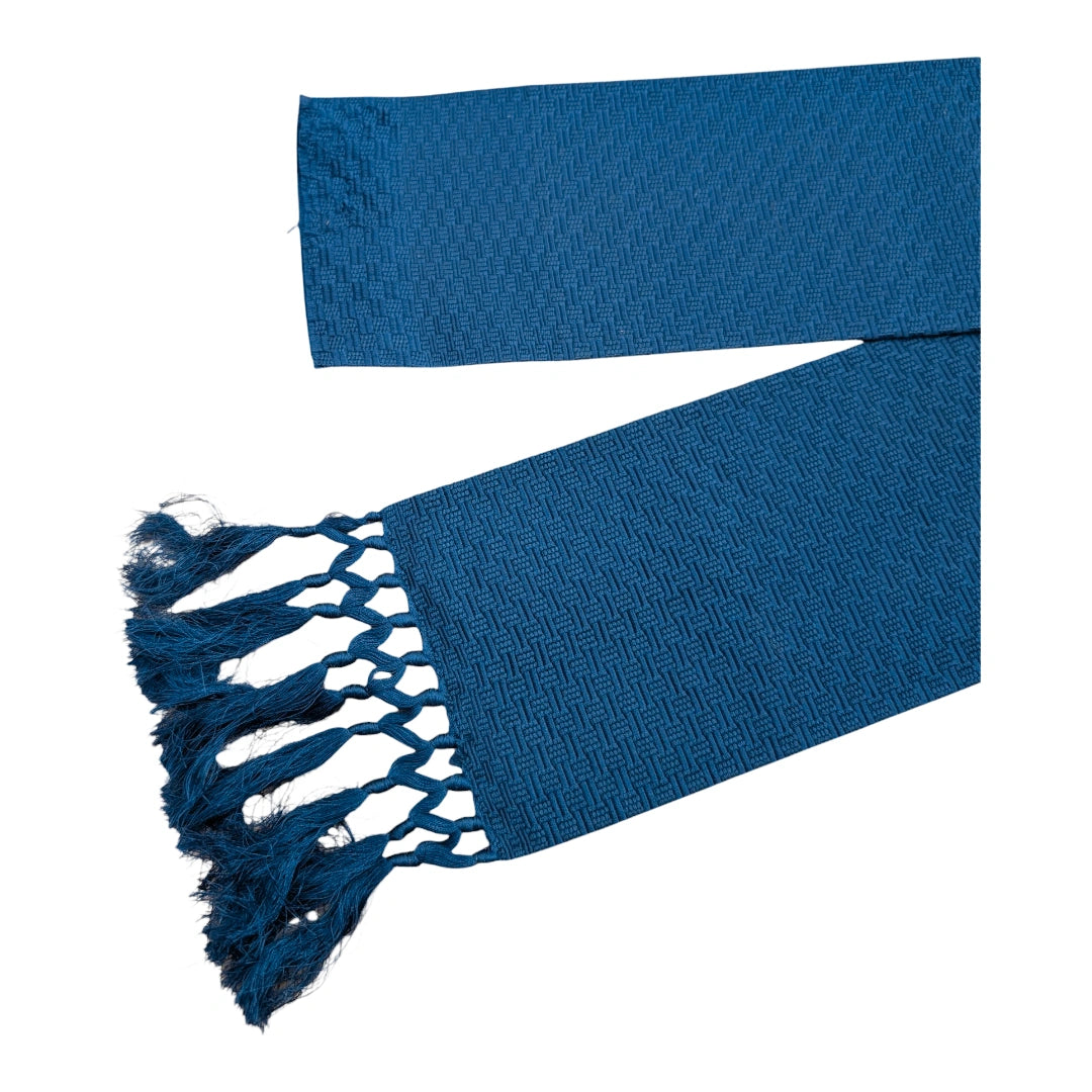 Vintage Kaku-Obi Blau Muster