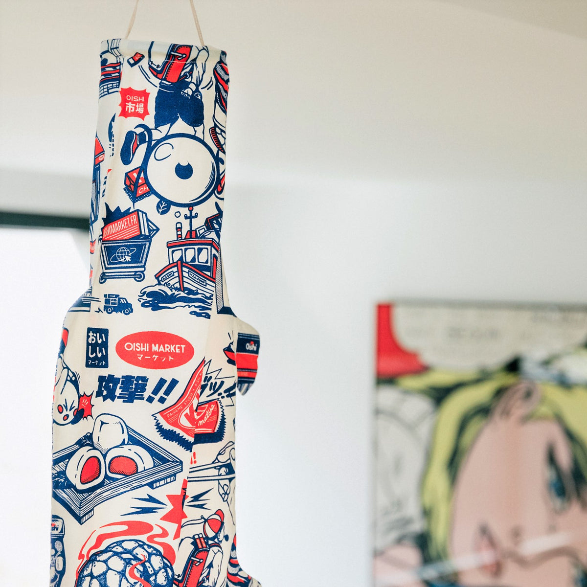 Koinobori Windsack Tokio Essen hängt im Zimmer #farbe_Tokio