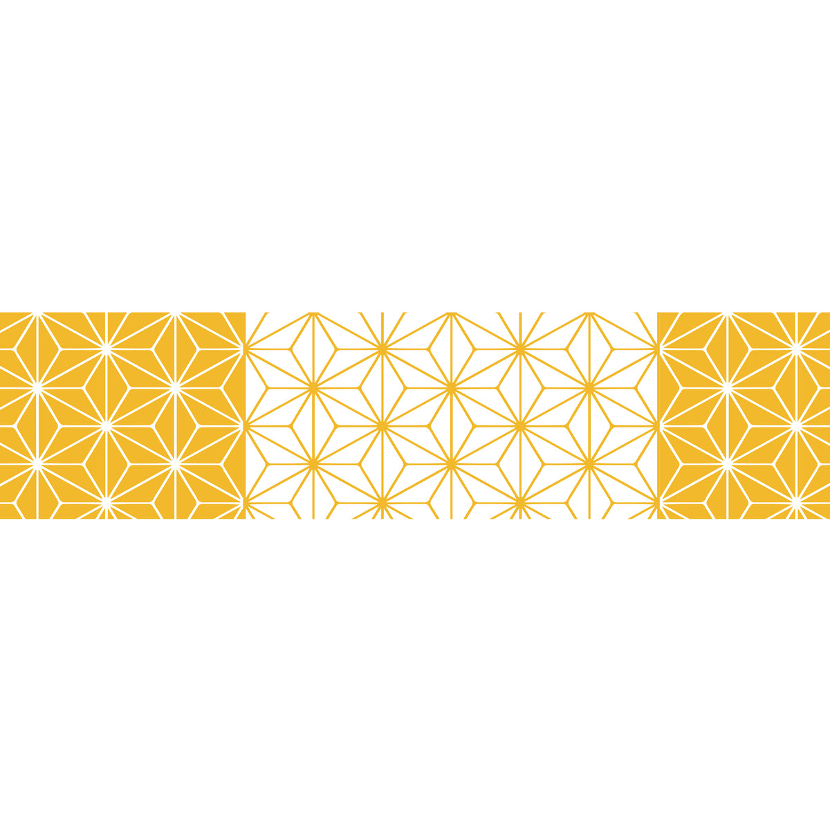 Washi Tape gelbes Asanoha Muster