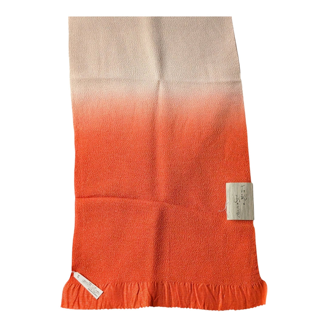 Obiage aus Seide Orange Glitzer