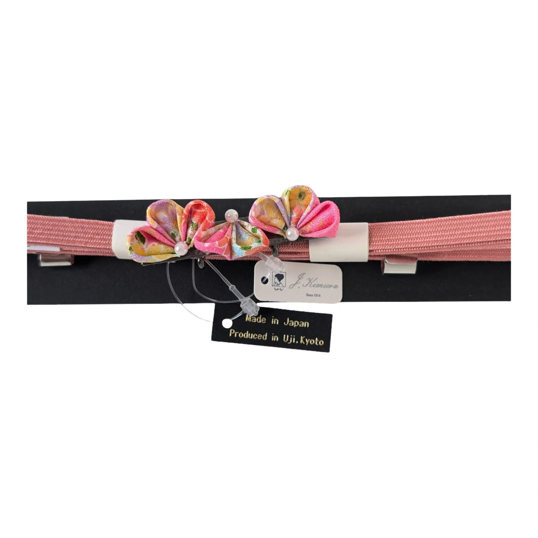 Vintage Obijime Rosa mit Obidome Blüte unbenutzt
