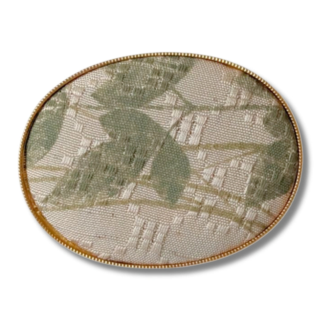 Vintage Textil-Obidome Blattmuster