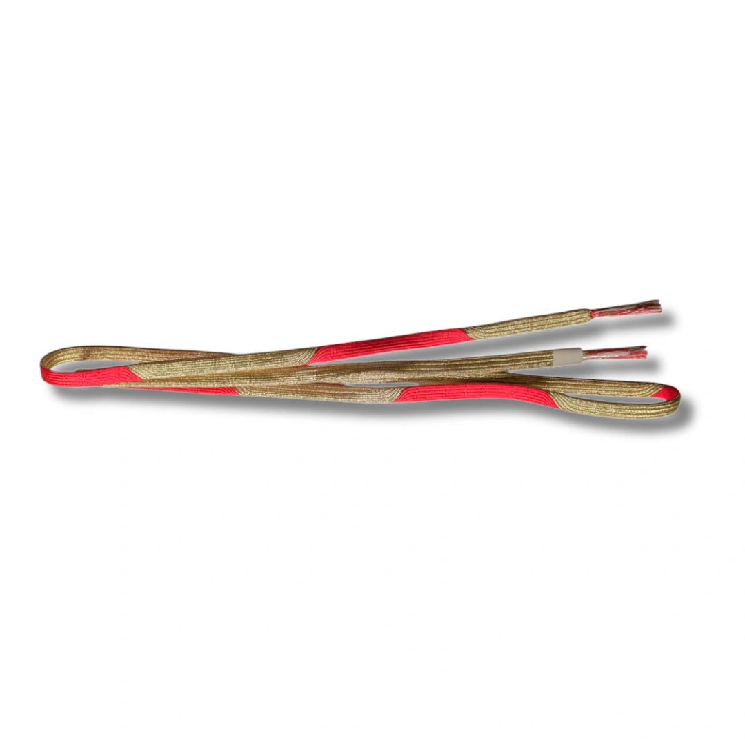 Vintage Obijime Rot und Gold unbenutzt