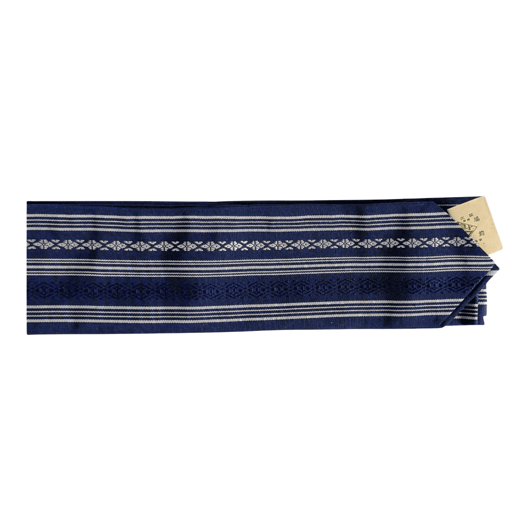 Vintage Shita Obi Marineblau Datejime