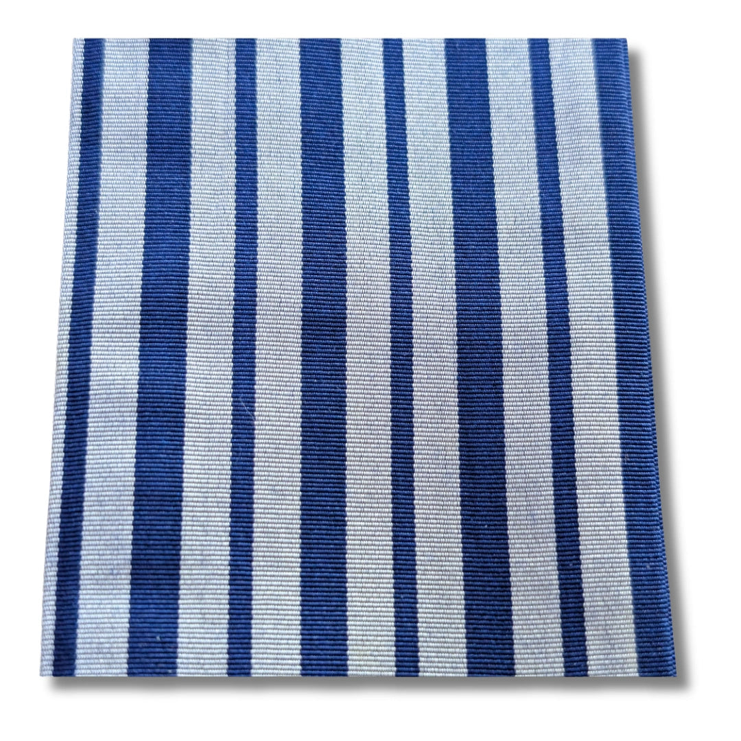 Vintage Shita Obi Blau-Weiß gestreift