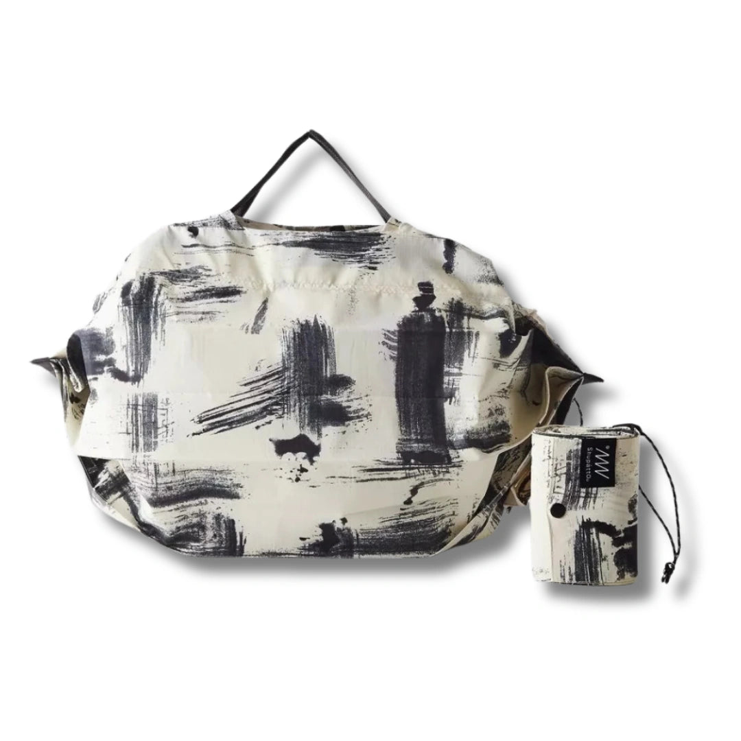 Shupatto Isoliertasche 20l black and white – faltbare Kühltasche #farbe_black & white
