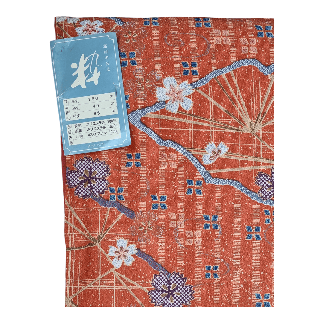 Vintage Komon Kimono Damen Kirschblüten
