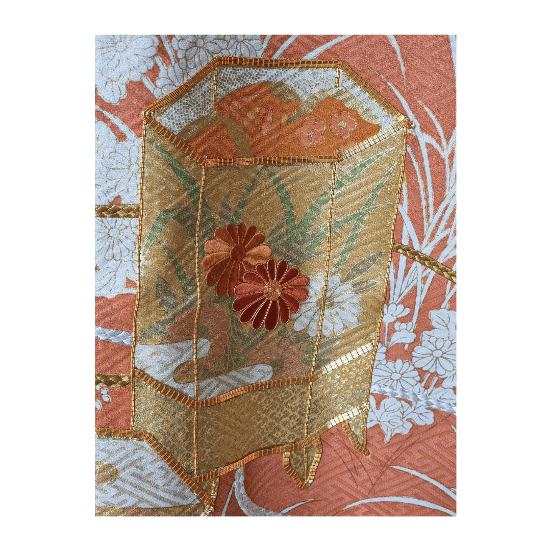 Vintage Iro-Tomesode Kimono Damen Orange