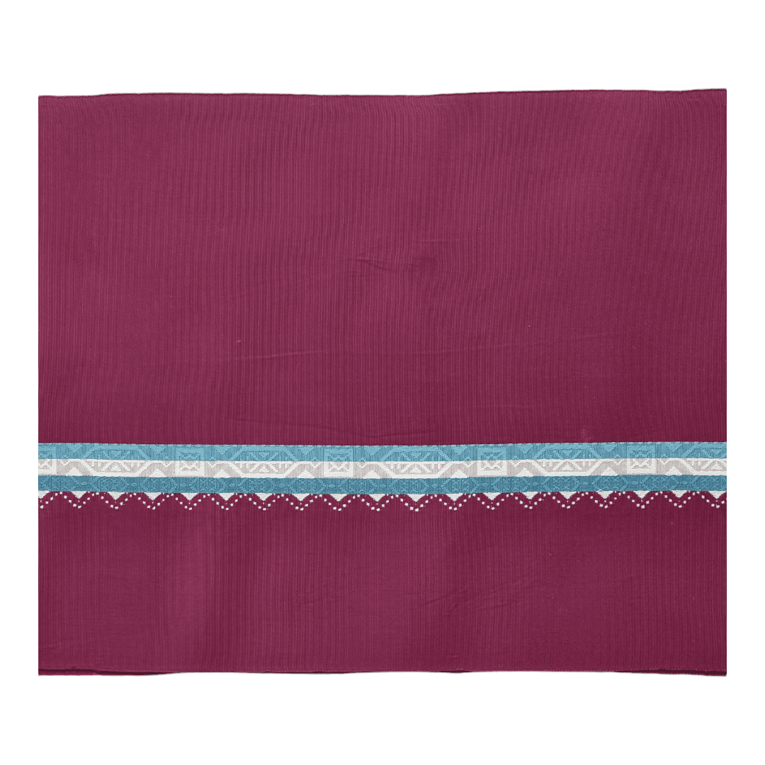 Vintage Hitoe Obi Weinrot