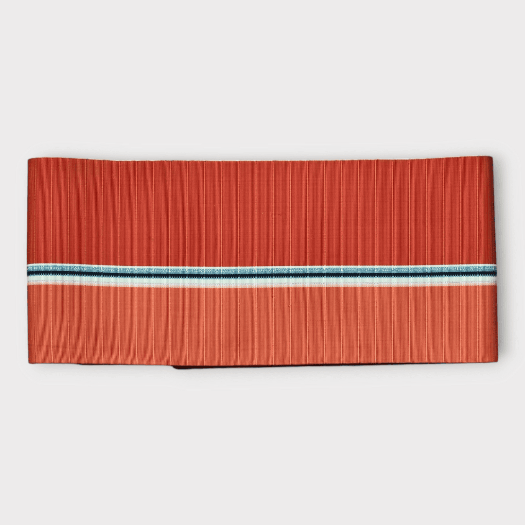 Vintage easy Hanhaba Obi Orange / Rosa