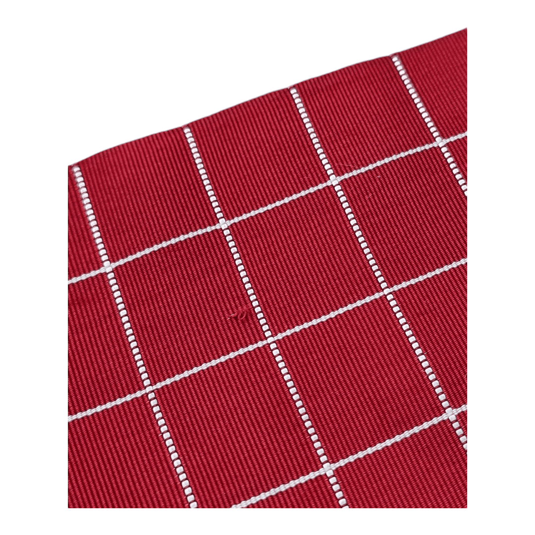 Vintage Hanhaba Obi Rot karriert