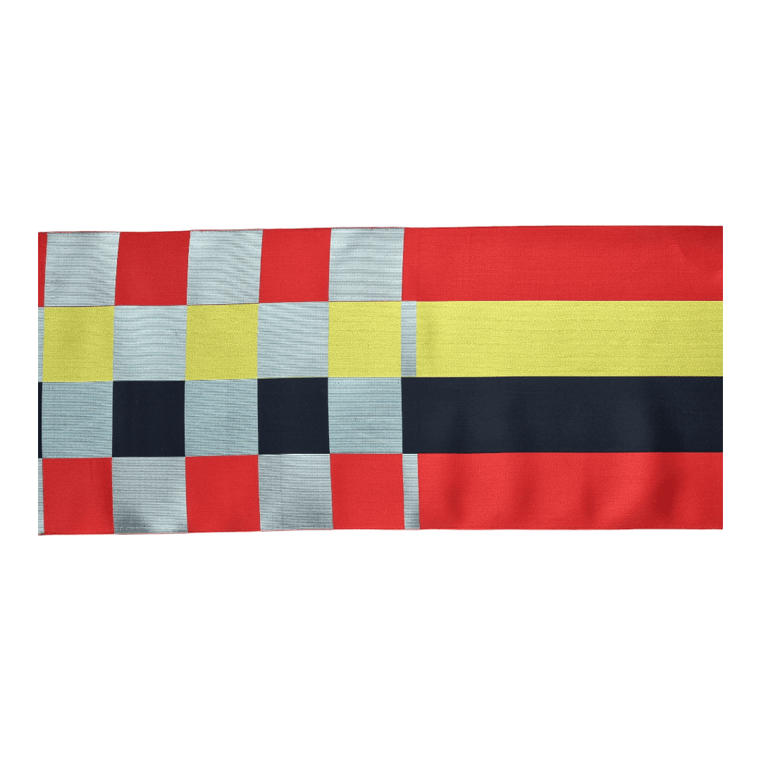 Vintage Hitoe Obi kariert