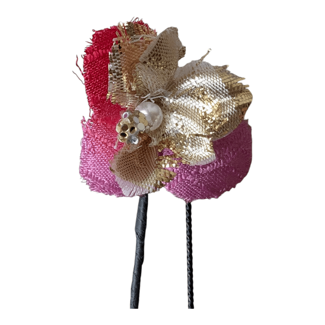 Vintage Kanzashi Set 7 Haarnadeln